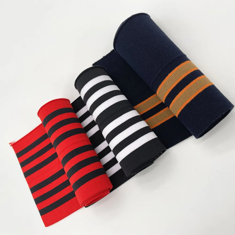 Elastic Spandex Cotton knit Rib Cuff Collar for Down Jacket Clothing Accessories