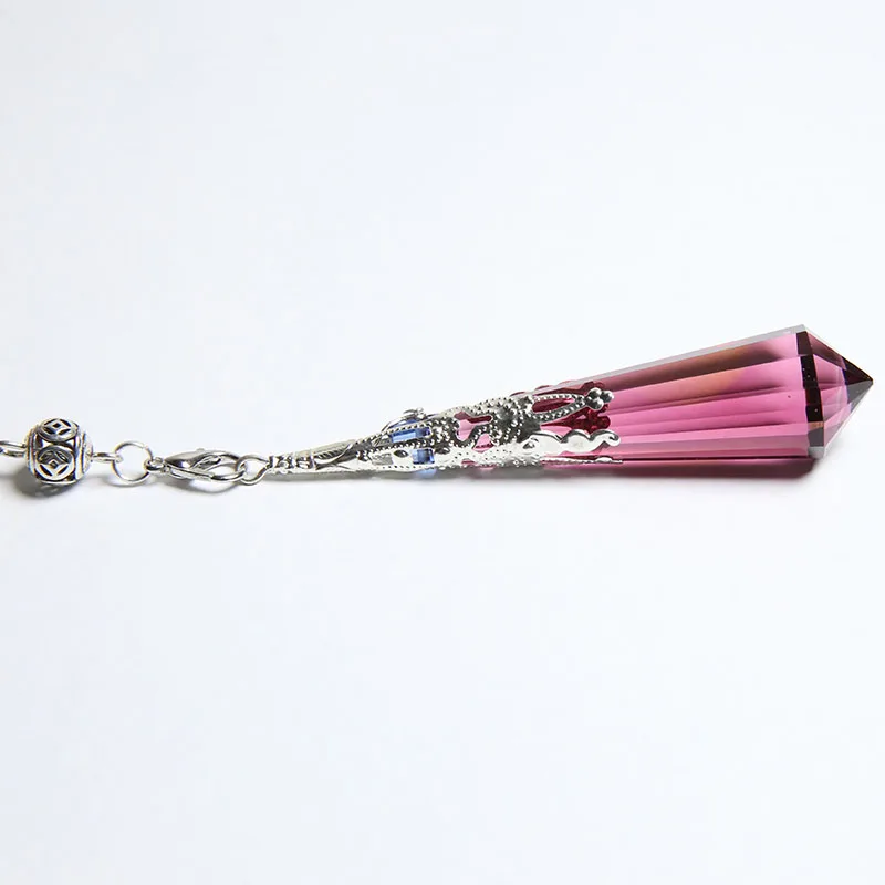 Natural red glass healing crystals Divination Reiki  Meditation Gemstone  Pendulums