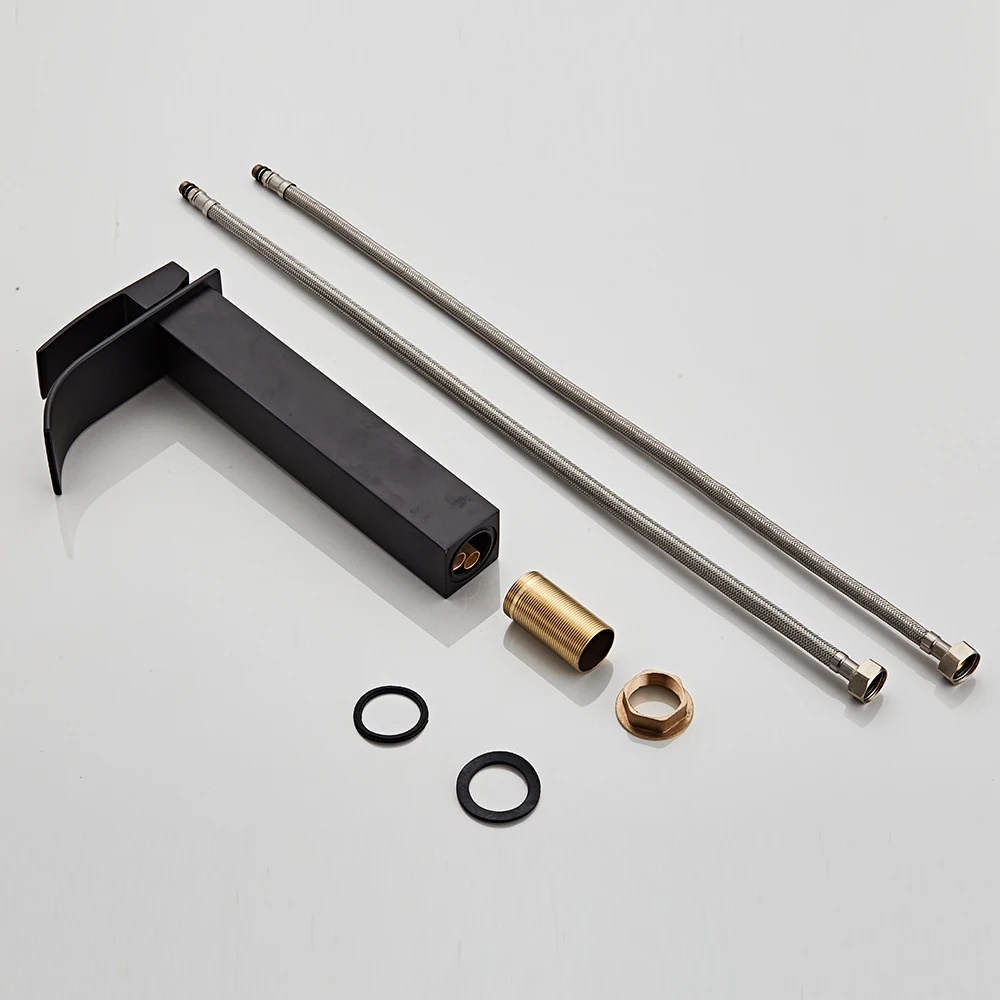 YUNDOOM OEM Bathroom Tall Washbasin Musluk Grifo Banheiro Robinet Black Brass Duchas Griferia Chrome Washroom Basin Faucets