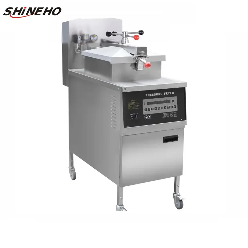 shineho Factory Direct Sale  Made in China kitchen fryer food grade commercial  high pressure fryers kfc fryer machine