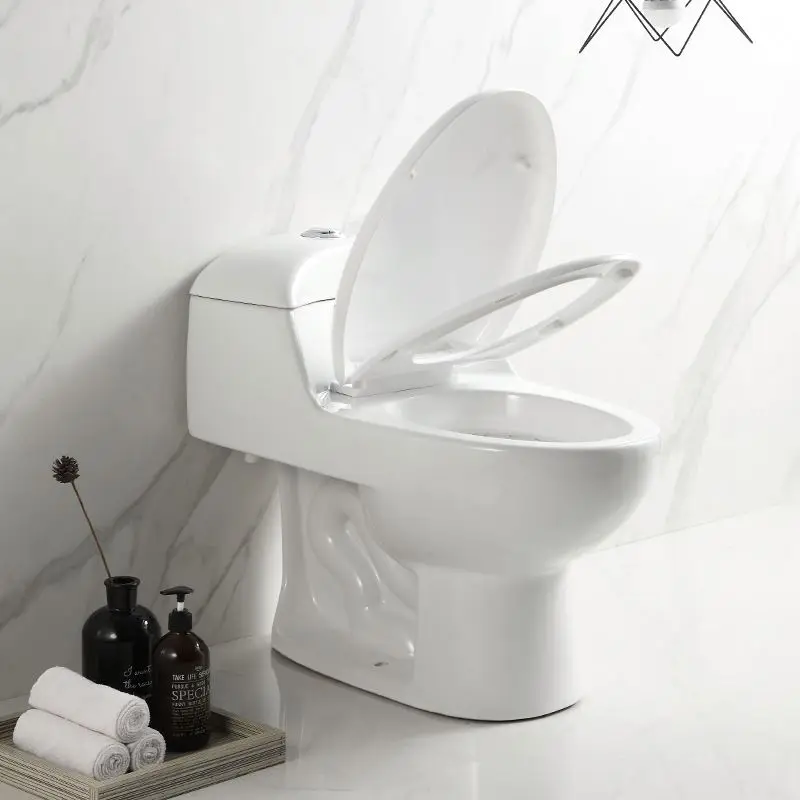 China Factory Export White Toilet Luxury Modern Hotel Commode  Bathroom One Piece Water Closet Cheapblack Toilet