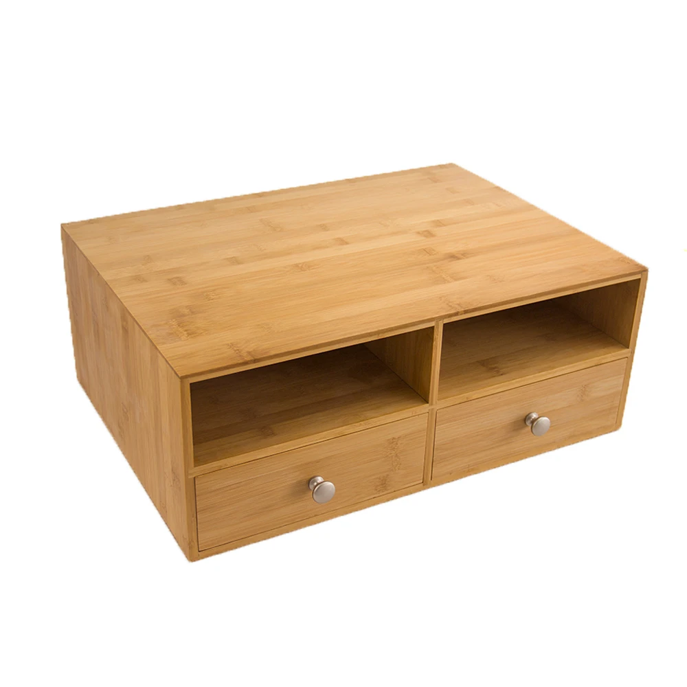 Bamboo Desk Organizer with drawers