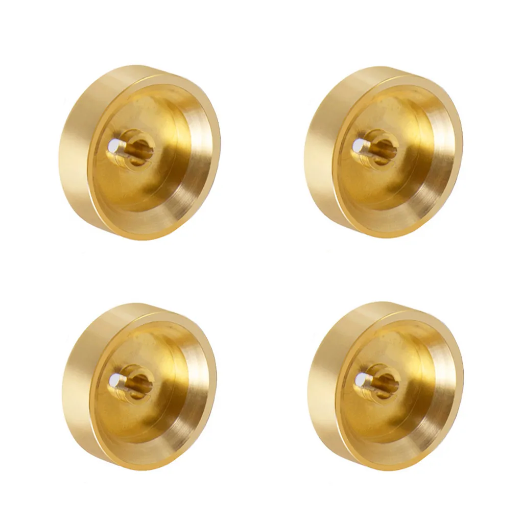 4PCS RC Car Heavy Duty Wheel Hubs Combiner 4mm Thick Wheel Rims Adapter for 1:24 SCX24-90081 RC Crawler Upgrade Parts
