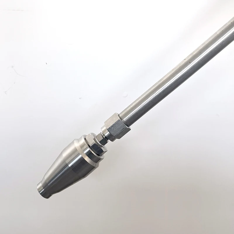 500-800Bar Stainless Steel Spray Turbo Nozzle High Pressure Rotary Washing Nozzle for Surface Derusting Cleaning machine