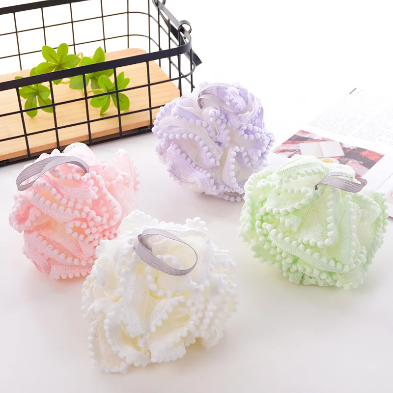 High Quality Soft Bath Mesh Sponge For Body Bathroom Men Women Massage Exfoliating Sponge Ball Skin Deep Cleaning Scrubber