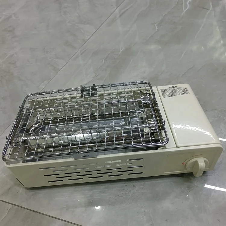 Outdoor Portable Cassette Stove Gas Barbecue Meat Stove Household Smokeless Gas Picnic Stove Grill