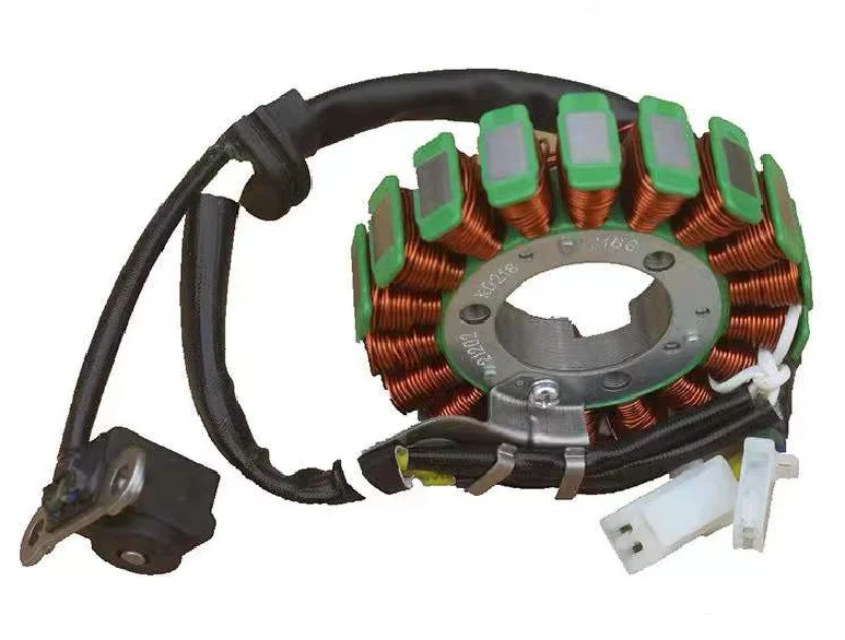 Ignition coil/stator/rotor of motorcycle engine