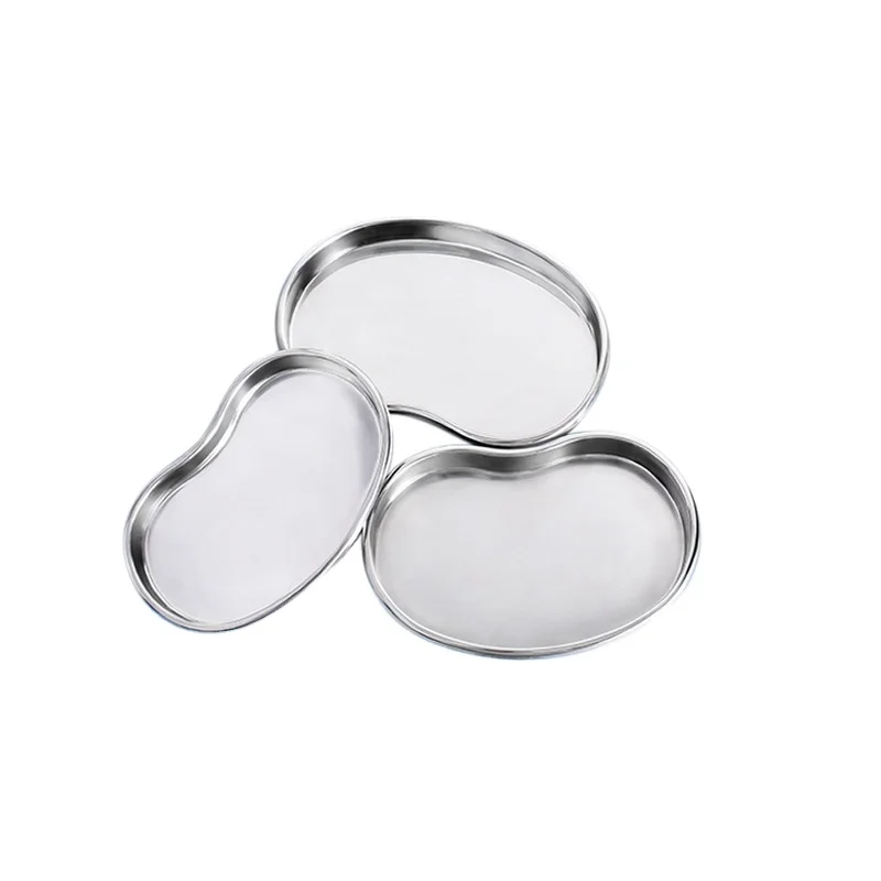 High Quality Surgical Instruments Hospital Kidney Trays Stainless Steel Quality Medical Hollow Ware Bean Tray (1600573252400)