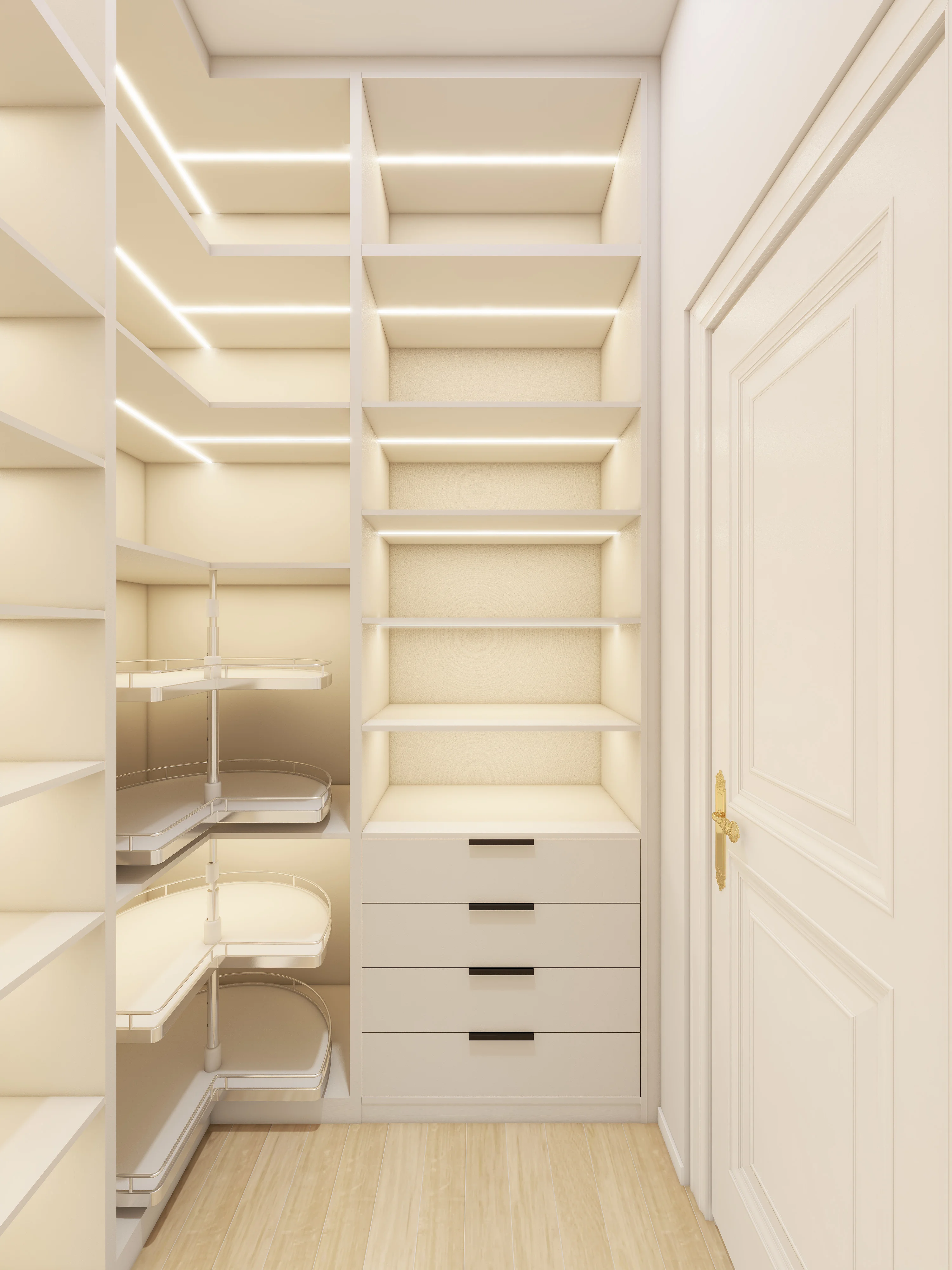 Balom Hot Great Customized for Laminated Kitchen Cabinets with Pull Out Waste Bin and Wine Pantry