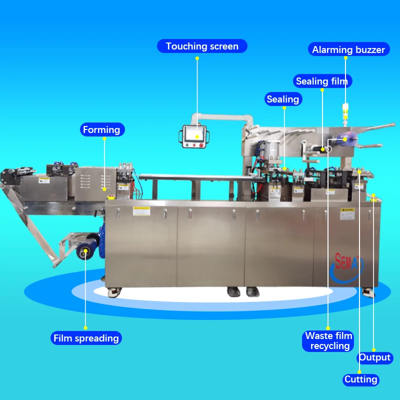 Liquid Aluminum Plastic Blister Packing Machine for Pet Dog Drops blister pack machine