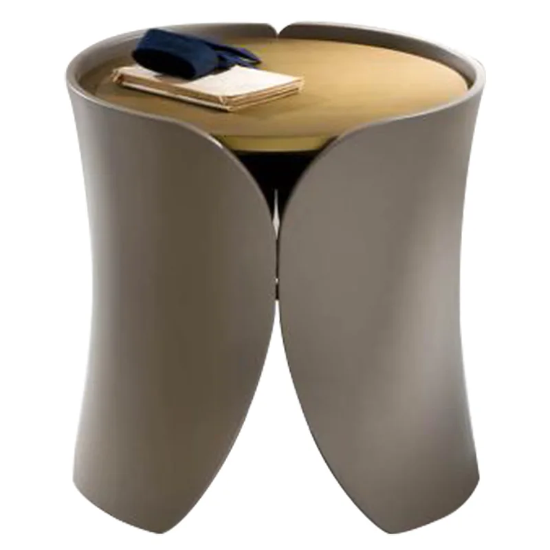 Wholesale factory top quality stainless steel end table golden copper round coffee table living room center table