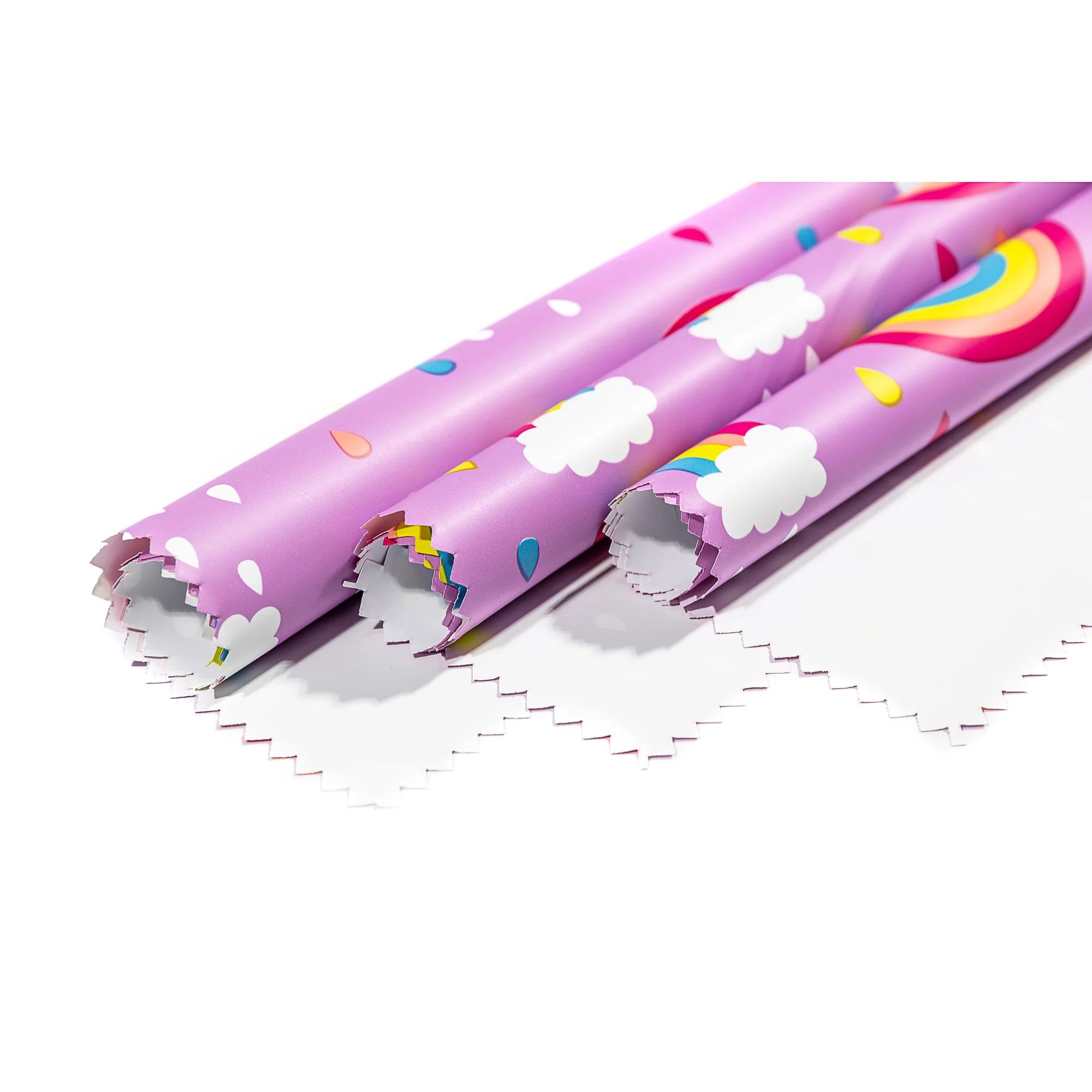 HANSA SPIN  hot selling  Rainbow Printing TPU Film for Children Raincoat (1600430852639)