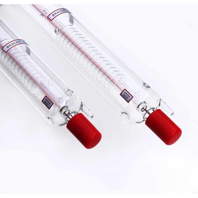 Factory Discount 18 Months Warranty 15000 Hours Working Life Metal Head 1250*80mm 80w CO2 Laser Tube for replacement