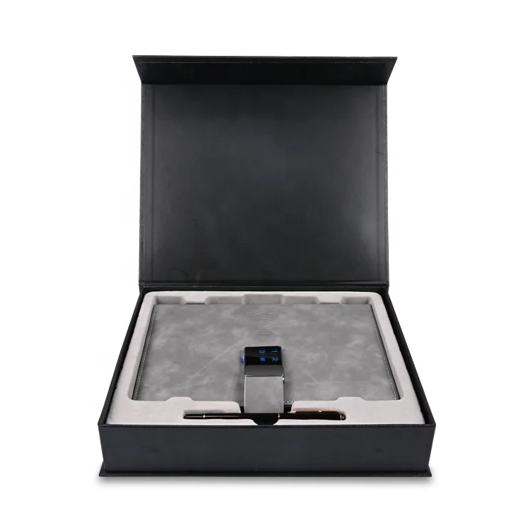  smart pen power bank notebook gift set multi function Digital Password Lock wireless
