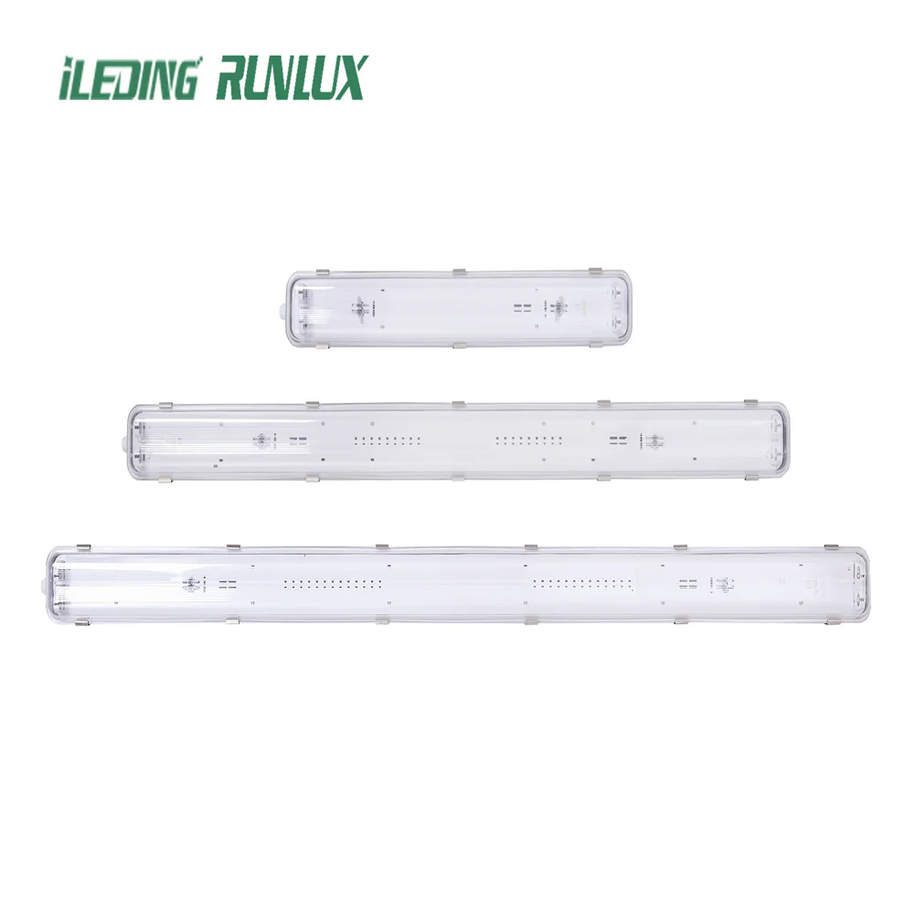 T8 T5 Tube IP65 IK08 LED Waterproof Light Fixture Fluorescent Tube Lamp Vapor Tight Fixtures