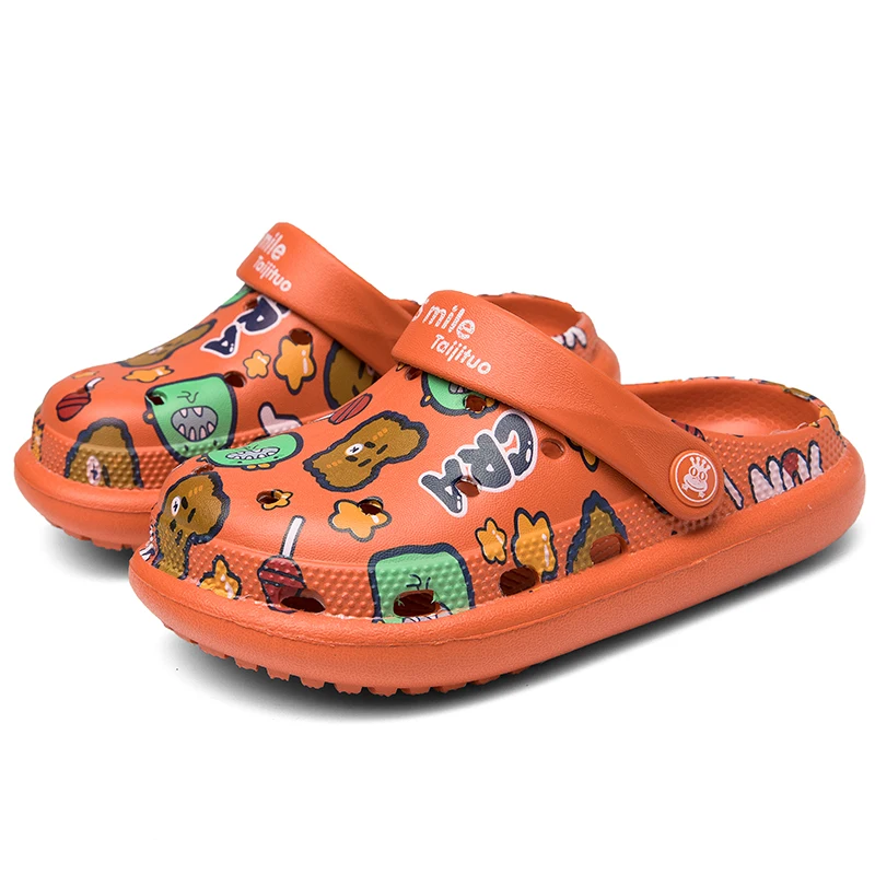 
Fashion printing wholesales High quality sandals eva Kids clog shoes 