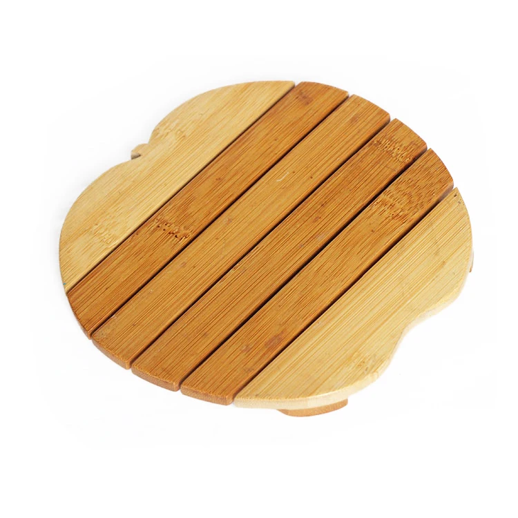 Bamboo natural Wood Trivet Elegant Mats & Pads for Table Top Protection pot mat