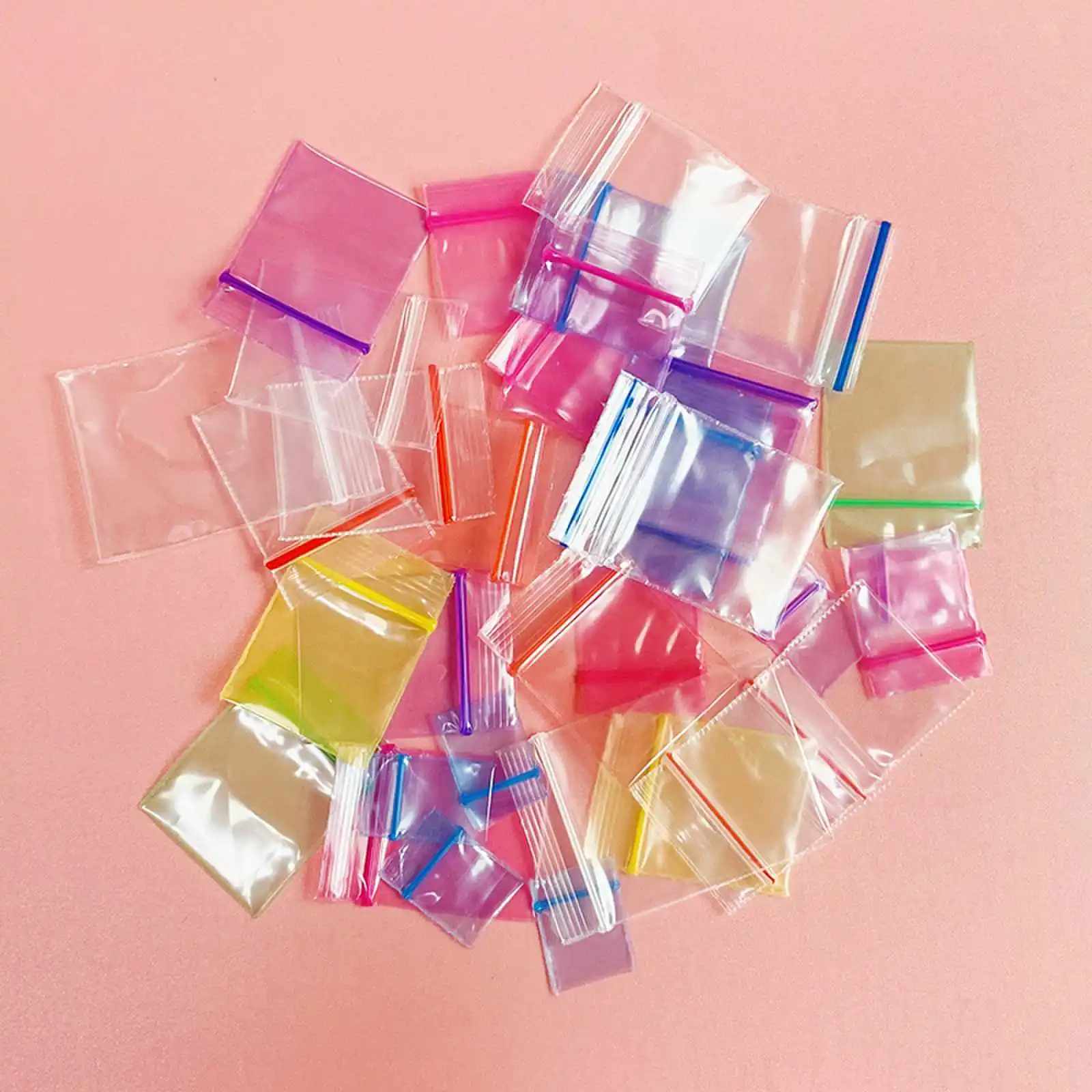 Wholesale Clear Plastic Bag Grip Self Seal Packing  Resealable Mini Ziplock zipper Bags