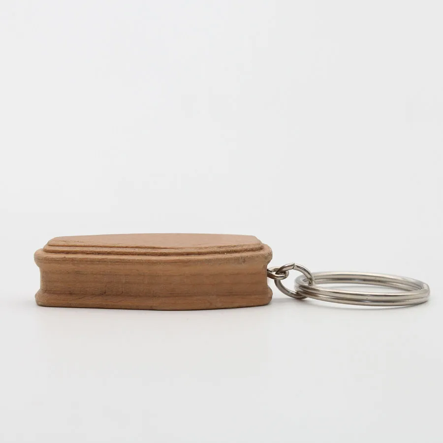 Souvenir 3D Coffin Casket Wood Funeral Keychain