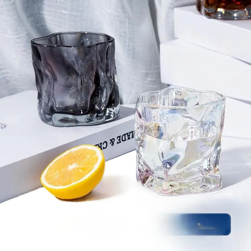 Glass Cups Environmental Protection Tasse En Verre Dessert Luxury Drinking Promotional Oem/Odm Coffe Rose Wine Glass