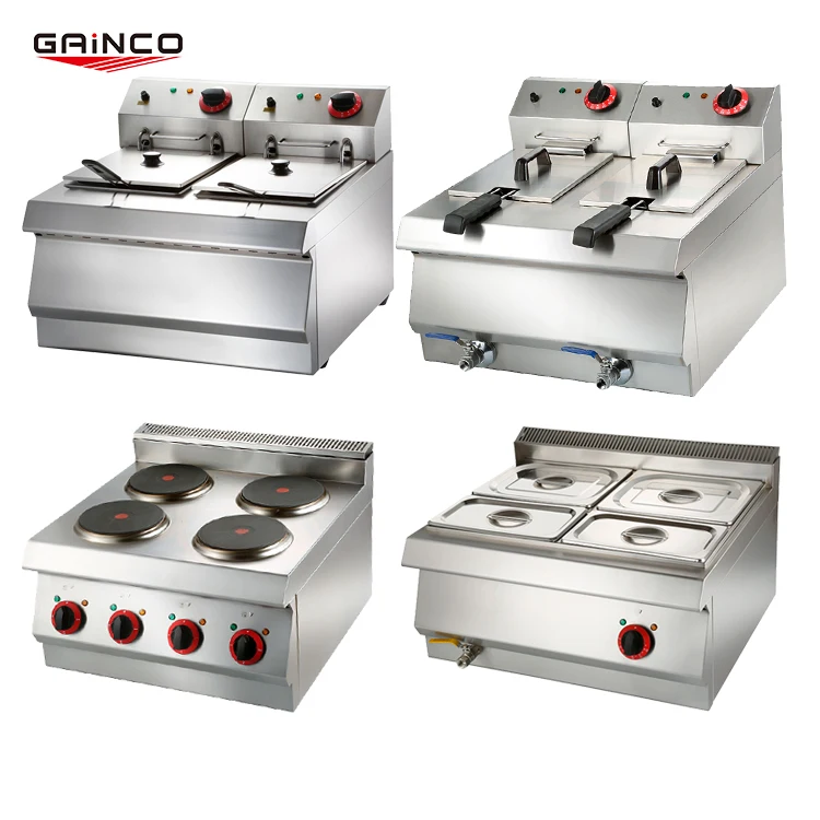 wholesale commercial kitchen equipment tops gas cooking range 4 burner with oven cookers
