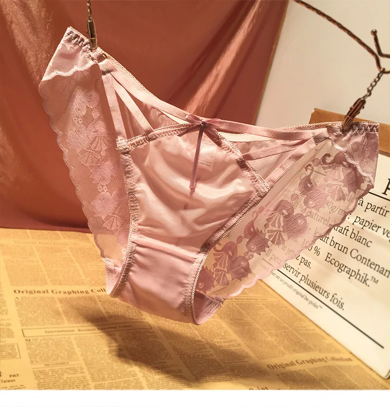 Amazon Wholesale panties G-string Underwear Luxury panties French Lace underwear for lady