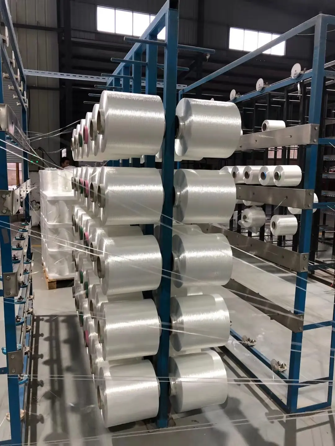 Woven Dispenser  White Polyester Tensioner Composite Cord Packing Strap