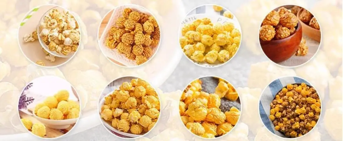 Китайская машина для производства сыра, манго, клубники, карамели, попкорна, попкорна, линия по производству Поппер от DG Machinery