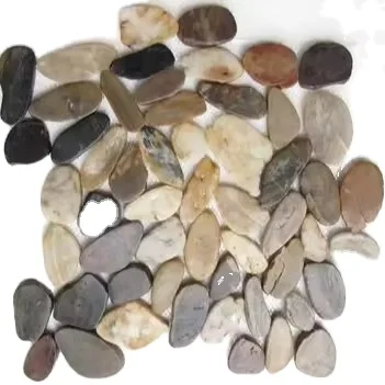 30cm*30cm high polished marble stone round pattern pebble tile natural stone mosaic tiles for floor