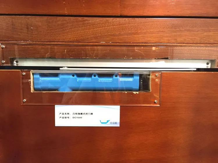 Регулируемая блокировка питания-открытая камера чугунная скрытая и открытая скользящая направляющая для установки дверного закрывателя