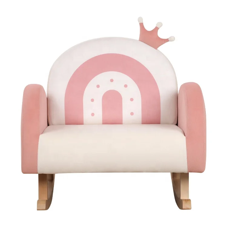 Luxury Creative Cute Kids Bouncer Sofa Cartoon Princess Kids Chair Plush Warm Kids Sofa