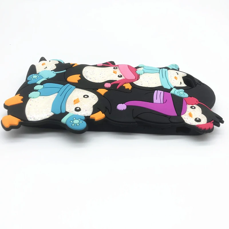 Anti-shock phone case wholesale 3D cute cartoon silicone phone case custom print phone case