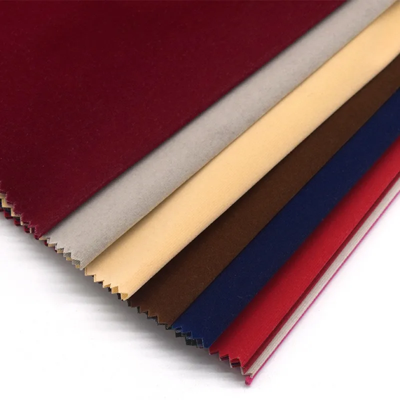 Hot Sale Cheap Price Weft Knitting Velvet Fabric for Jewelry Packaging Box Lining