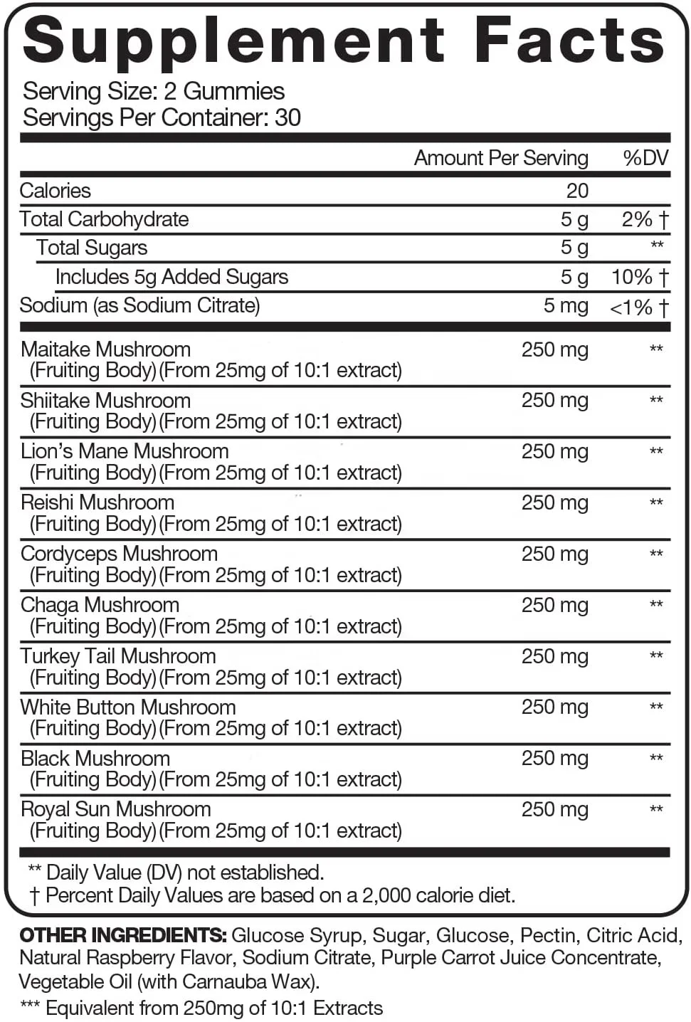 OEM Mushroom Extract Lions Mane Mushroom Gummies Reishi Maitake Cordyceps Chaga Shiitake Nootropic Brain Vegan Mushroom Gummies