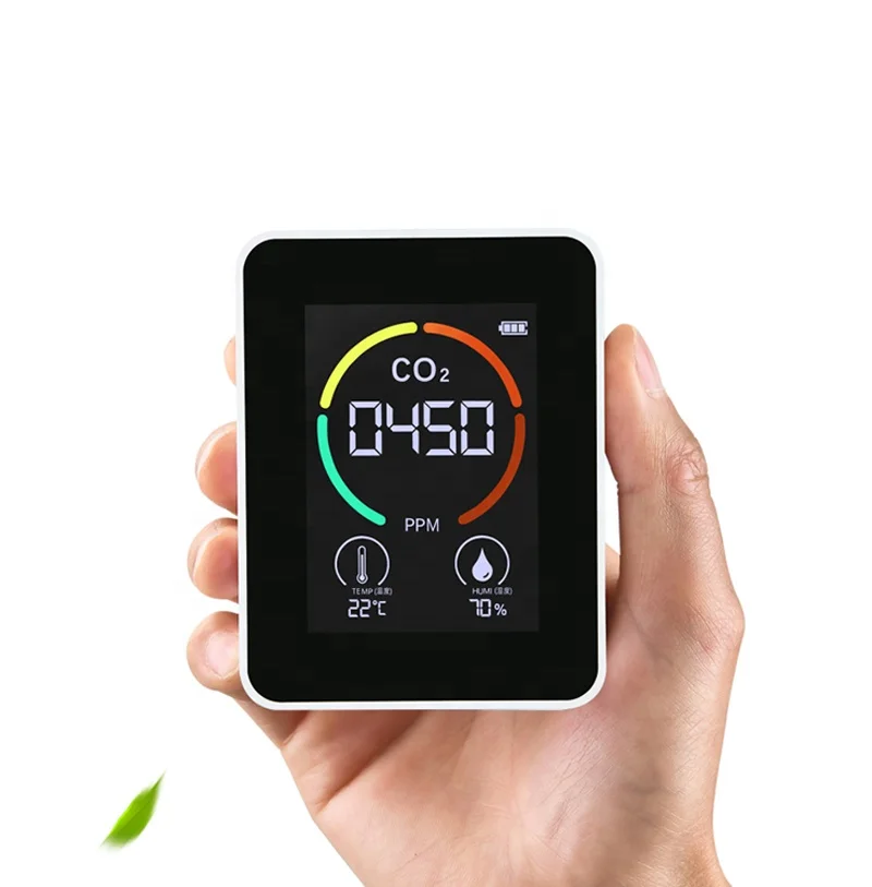 Co2 Meter With Infrared Sensor Gas Analyzers Carbon Dioxide Co2 Detector With Alarm Home School Hotel Indoor Use