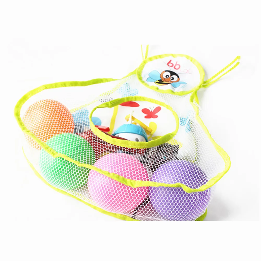BBCare Eco-Friendly Fabric Bath Toys Storage Net Bag Cute Multi-Functional Foldable Organizer Baby/Kids/Children Large Travel