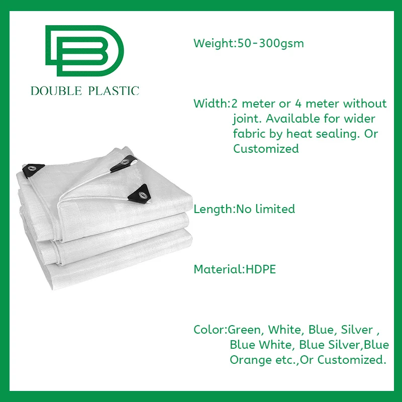 Pe Tarpaulin Waterproof Canvas Tent Outdoor Camping Fabric Poly Tarp Roll Sunblock Truck HDPE Tarpaulins for Facility Cover