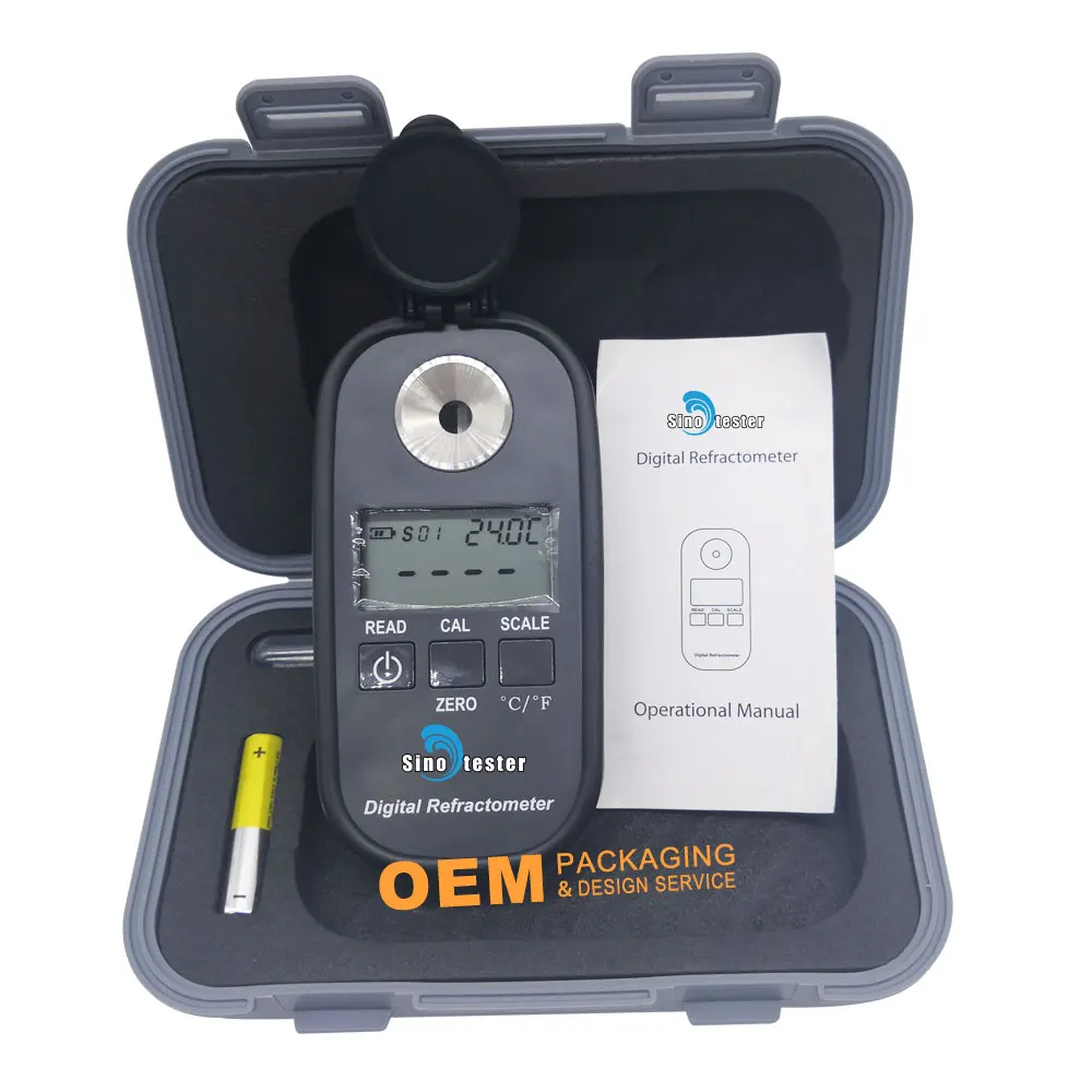 Dp1105 0.0-59.9% Portable Refractometer Calibration Digital Brix Refractometer For Brix