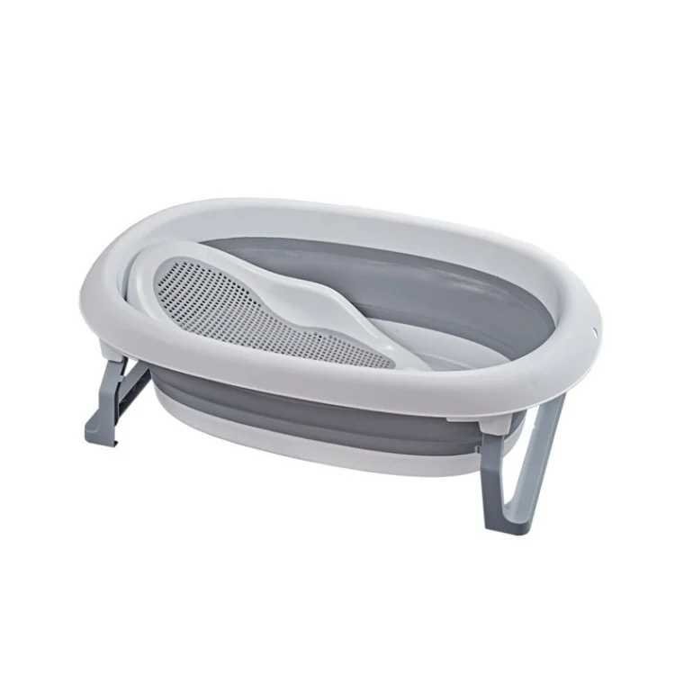 Wholesale Infant Bathtub Set Portable Foldable Plastic Bathtub with Temperature Control for Infants Bathroom Accessory