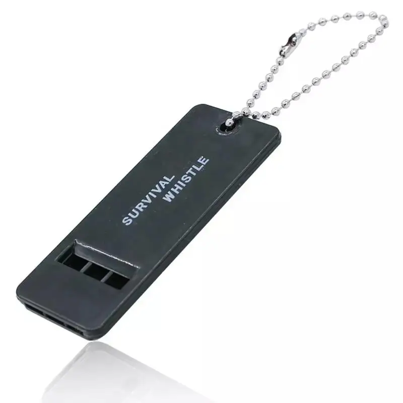 Outdoor Rescue Signaling Survival Kit Three frequency survival whistle emergency survival rescue safety whistle