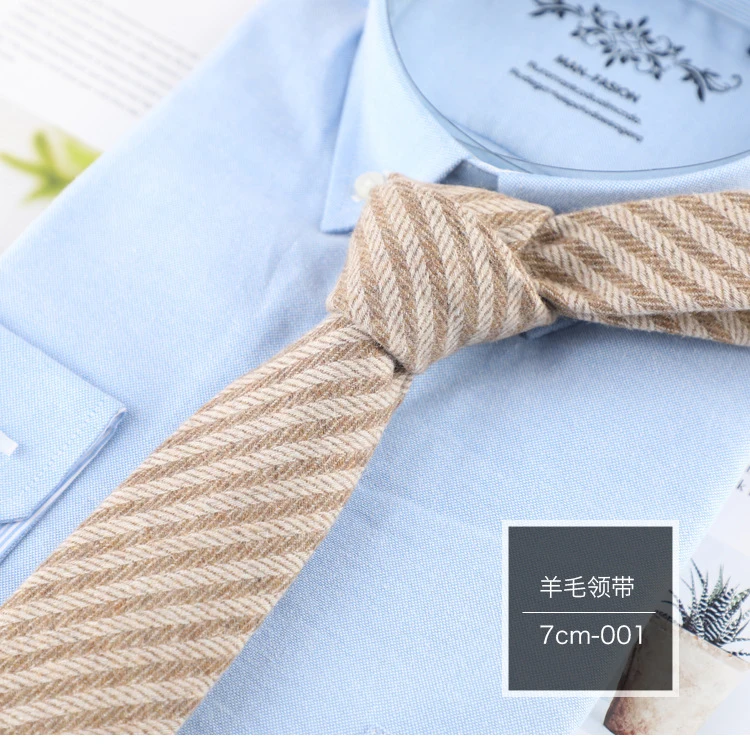 
Новый шерстяной галстук узкий шерстяной галстук для мужчин костюмы мужской галстук в клетку полосатый галстук для бизнеса галстук ширина 7 см галстук для жениха 