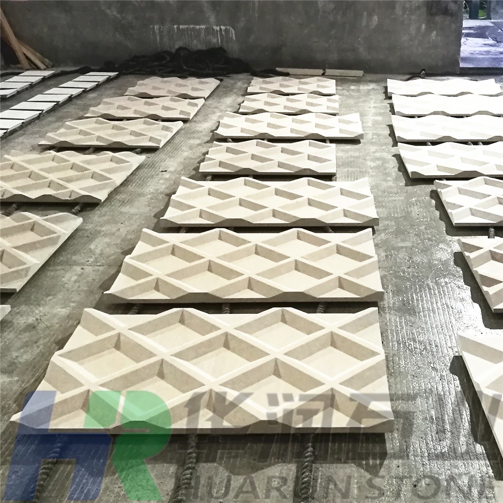 Limestone Feature Wall Exterior Wall Cladding of Villa