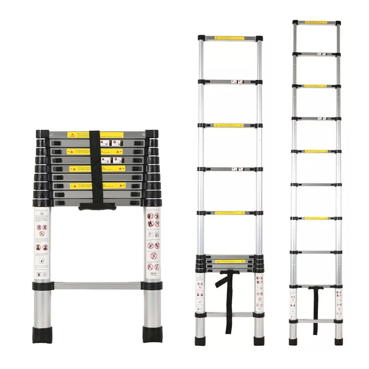 Лидер продаж на Amazon, складная алюминиевая телескопическая лестница 2,9 м EN131
