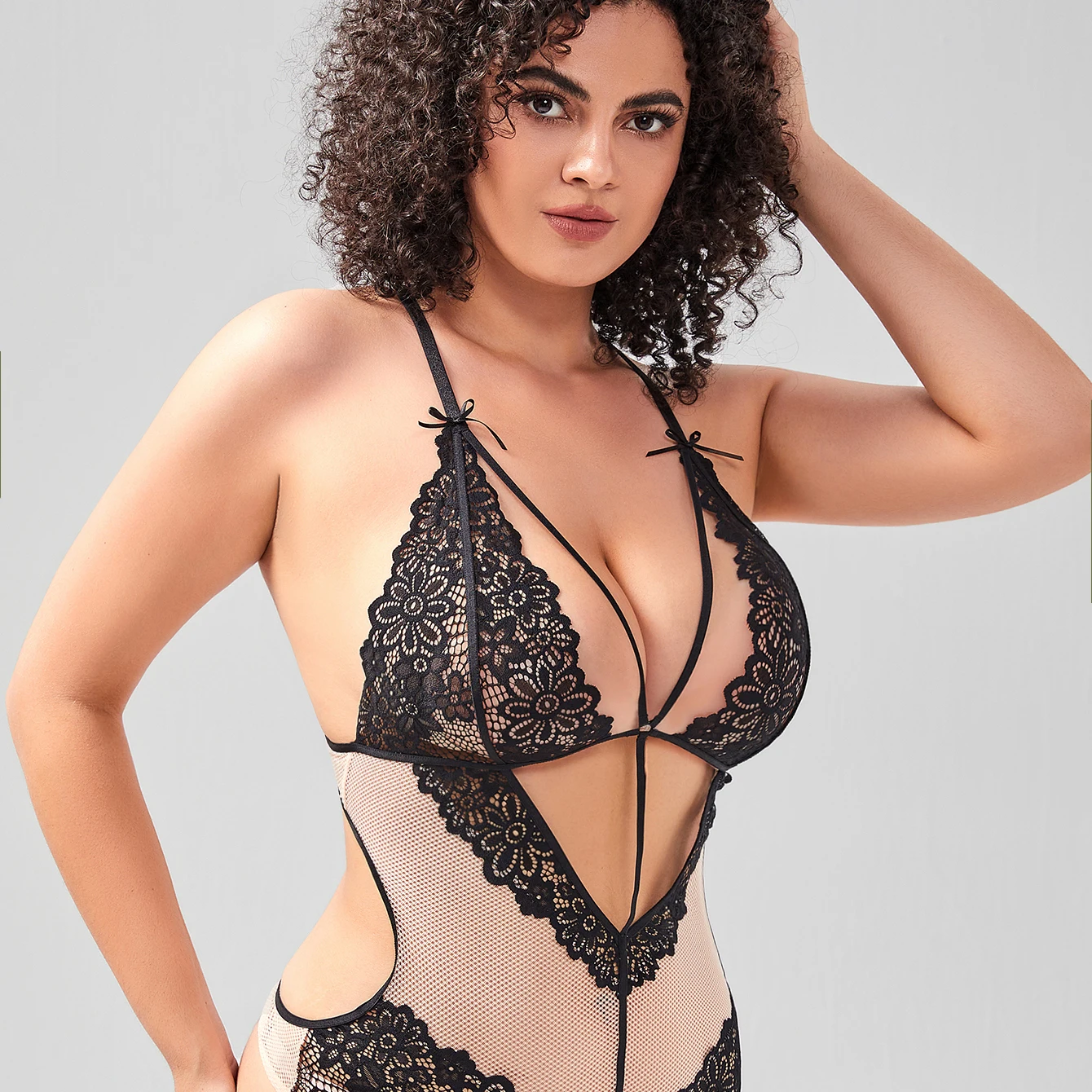 Lady Lingerie Lace Fat Women Suspender Corset Tops Sexy Plus Size Lingerie for Waist Trainer