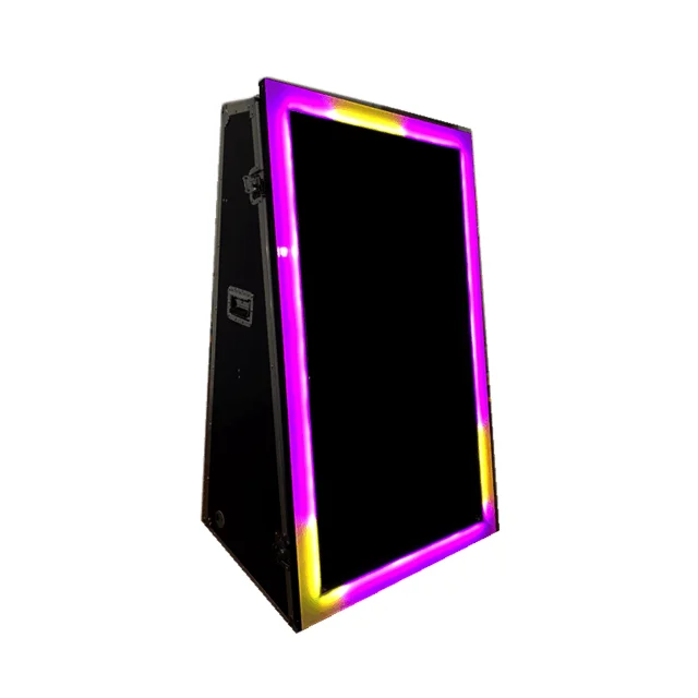 LED/Blub/wooden gold/Flower frame for mirror photo booth