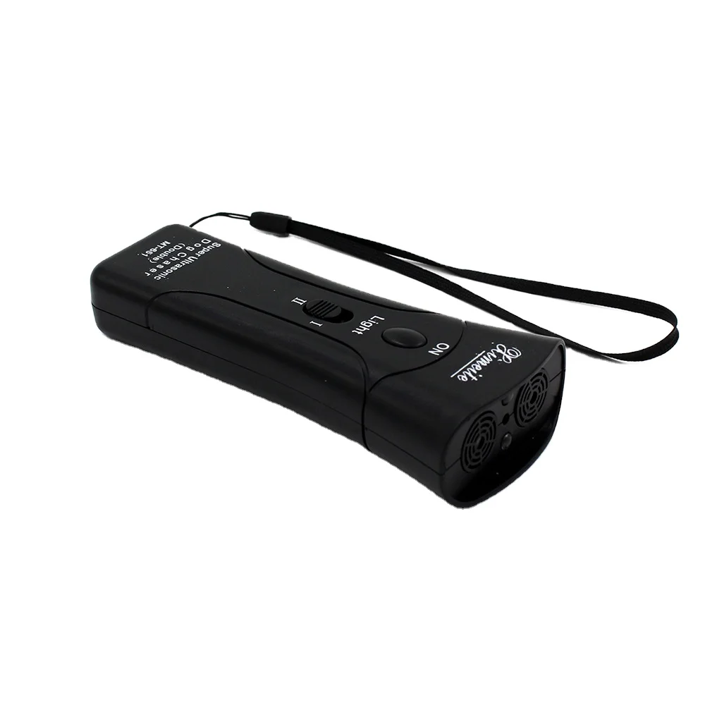 Amazon top seller 2018 Dual channel electronic ultrasonic handheld dog controller ultrasonic dog bark deterrent