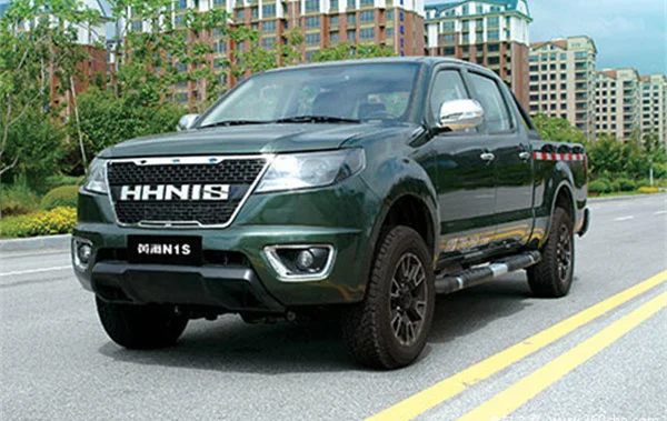 Factory price Huang Hai N1S LHD double cabin 4x4 gas pickup truck for sale