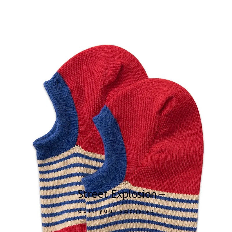 Summer Trend Invisible Shallow Mouth Boat Socks Cartoon Shark Cotton Socks Non-slip Low Top Boat Socks