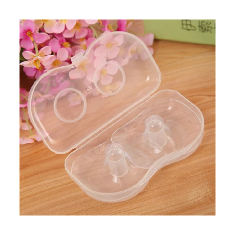 Professional Manufacturer Baby Silicone Products 5.5cm Nipple Shield Protector Mom nipple shield with case for breastfeeding