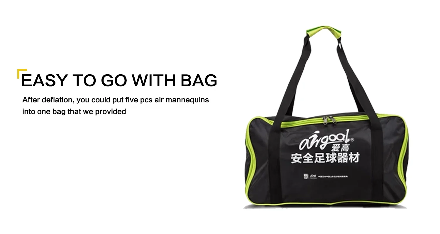 
High strength inflatable air body dummy plastic inflatable soccer keeper training dummy 